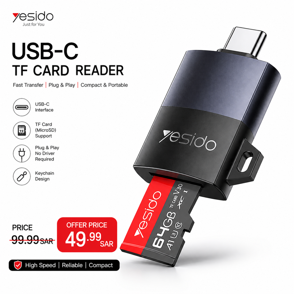 Yesido USB-C TF Card Reader
